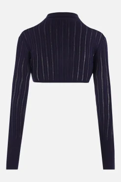 cardigan cropped Crinoline in maglia