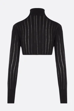 cardigan cropped Crinoline in maglia