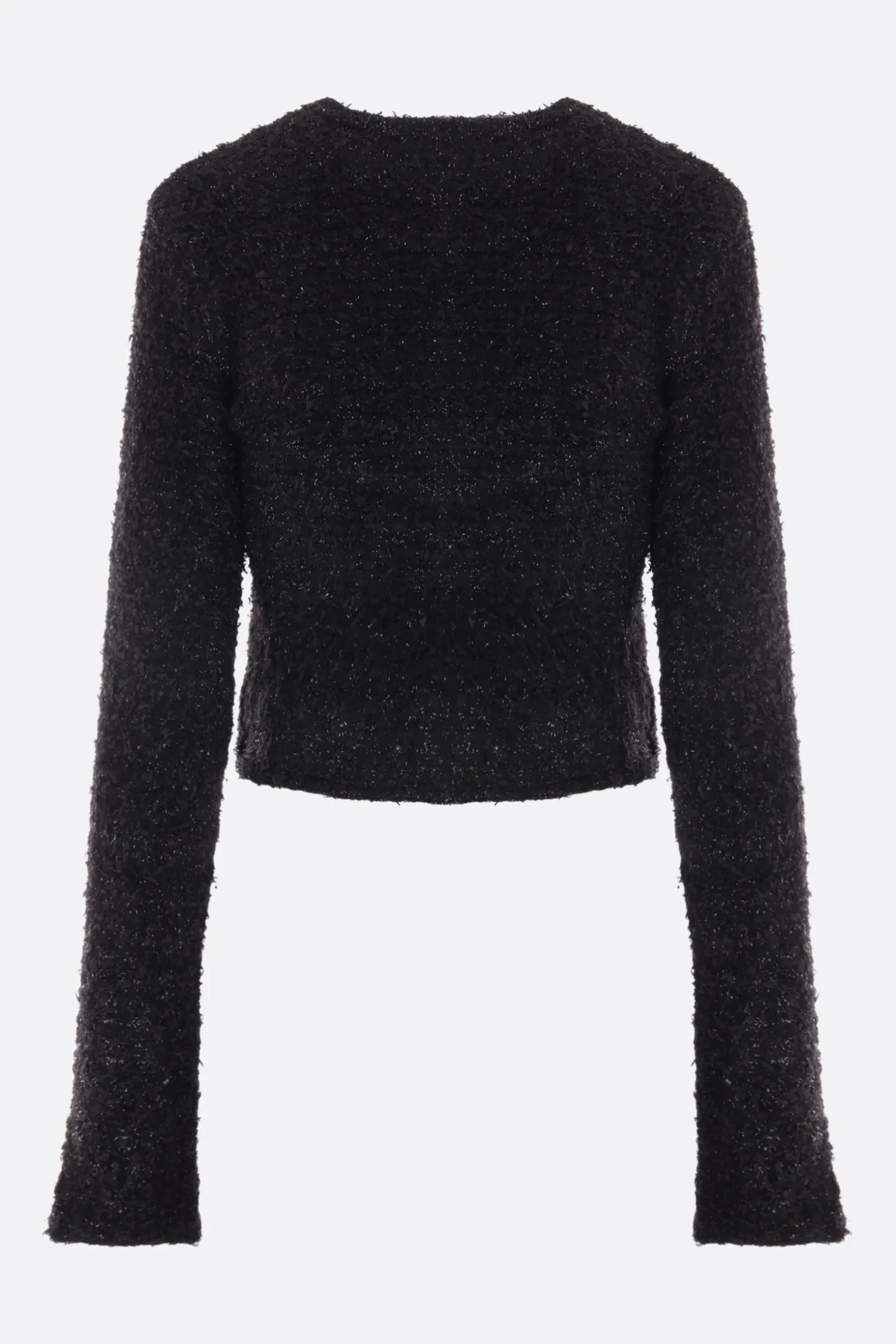 cardigan cropped in tweed