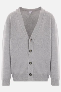 cardigan in cashmere patch Intrecciato nappa