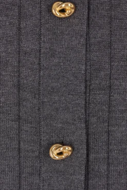 cardigan in lana a coste