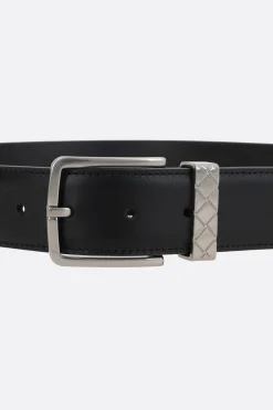 cintura Intreccio Loop in pelle liscia