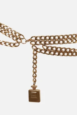 cintura multicatena con charm Chanel N° 5 parfum