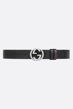 cintura reversibile Gucci Signature