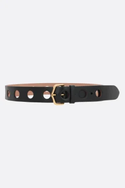 cintura Vienne Thin in pelle traforata