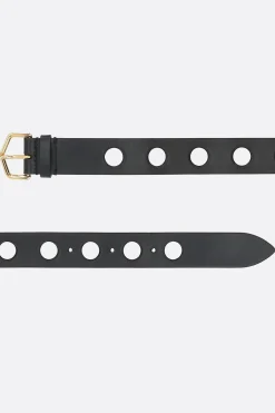 cintura Vienne Thin in pelle traforata