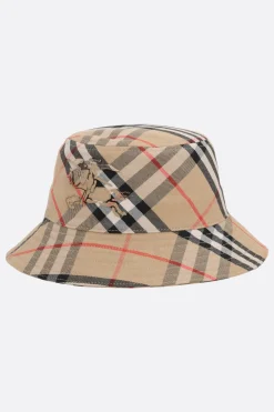 cloche Bias in misto cotone Check
