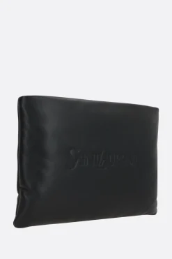 clutch Saint Laurent large in nappa imbottita