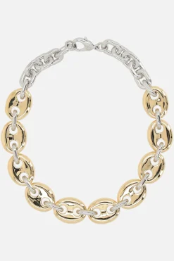 collana a catena X Eight in alluminio