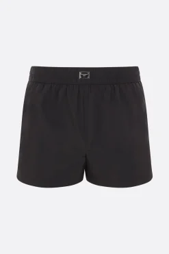 costume da bagno in nylon placca logo