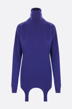 dolcevita in cashmere con giarrettiera
