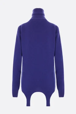 dolcevita in cashmere con giarrettiera