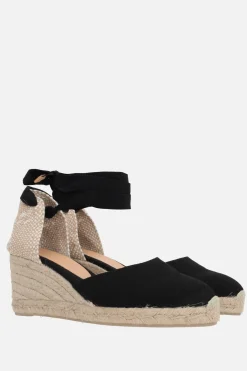 espadrilla con zeppa Carina in canvas e iuta