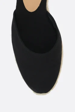 espadrilla con zeppa Carina in canvas e iuta