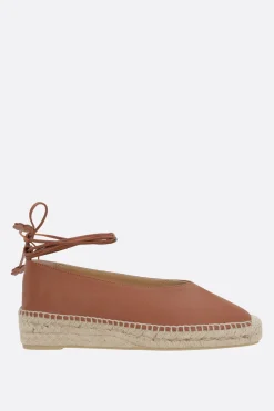 espadrilla flatform Gea/2/205 in pelle liscia