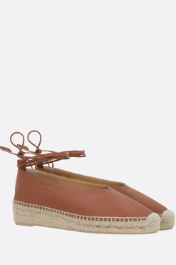 espadrilla flatform Gea/2/205 in pelle liscia