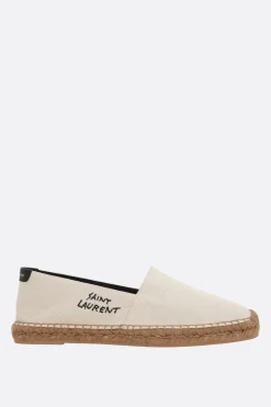 espadrilla in canvas ricamo Saint Laurent