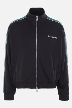 felpa full-zip Contrast Tape in jersey tecnico