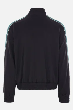 felpa full-zip Contrast Tape in jersey tecnico