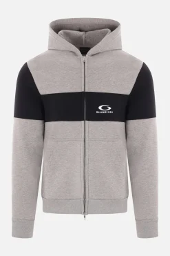 felpa full-zip in jersey