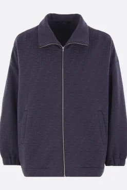 felpa full-zip in jersey FF