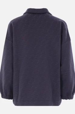 felpa full-zip in jersey FF