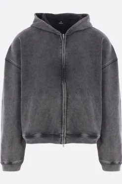 felpa full-zip Initial in jersey
