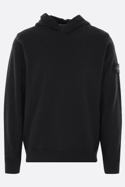 felpa in jersey con badge logo