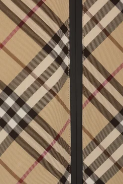 giacca a vento in twill Check