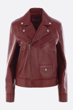 giacca biker in pelle