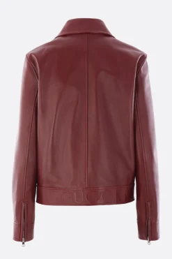 giacca biker in pelle