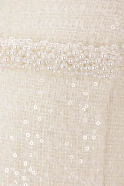 giacca cropped in bouclé