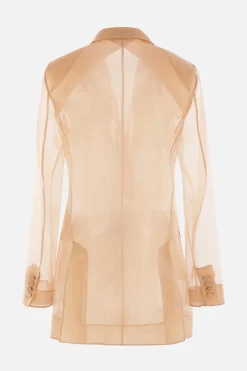 giacca doppiopetto Esopo in organza
