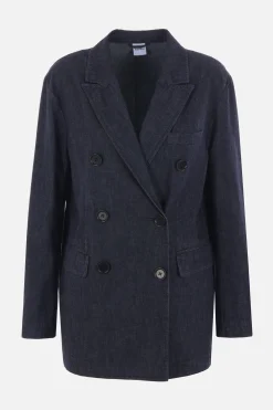 giacca doppiopetto in denim