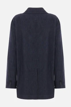 giacca doppiopetto in denim