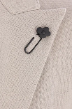 giacca doppiopetto in maglia