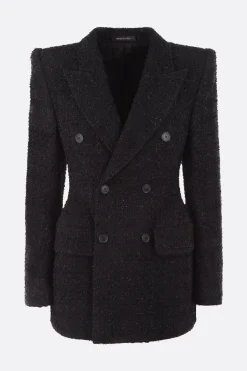 giacca doppiopetto in tweed