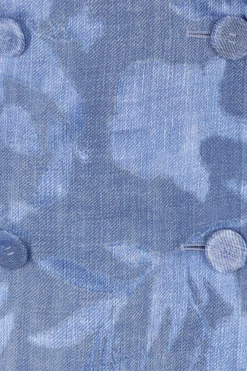 giacca in jacquard stampa denim