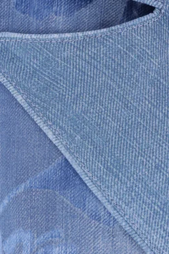 giacca in jacquard stampa denim