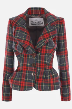 giacca monopetto Drunken in lana tartan