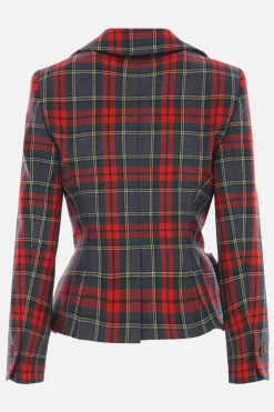giacca monopetto Drunken in lana tartan