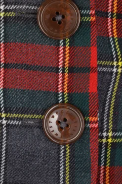 giacca monopetto Drunken in lana tartan