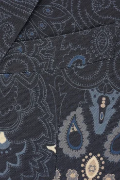 giacca monopetto in lino e cotone