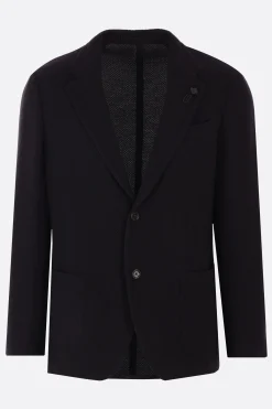 giacca monopetto in maglia