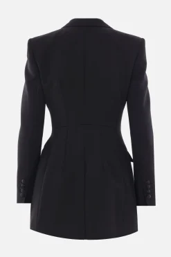 giacca tuxedo doppiopetto in gabardine