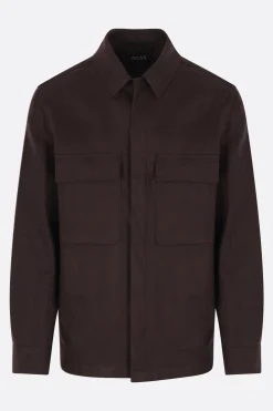giacca-camicia in Oasi Lino