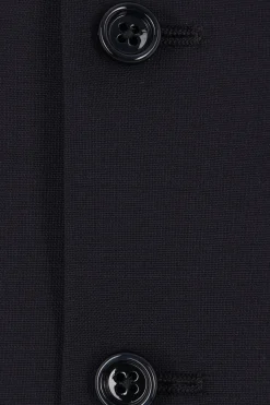 gilet monopetto in lana