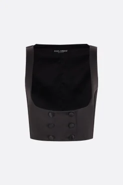 gilet tuxedo doppiopetto in duchesse