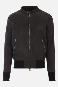 giubbotto biker in pelle