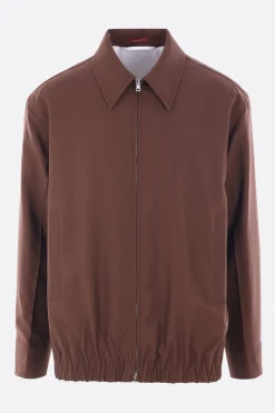 giubbotto in twill di lana